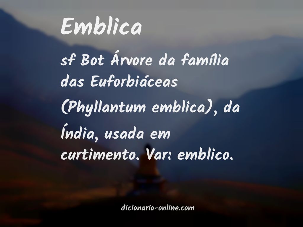 Significado de emblica