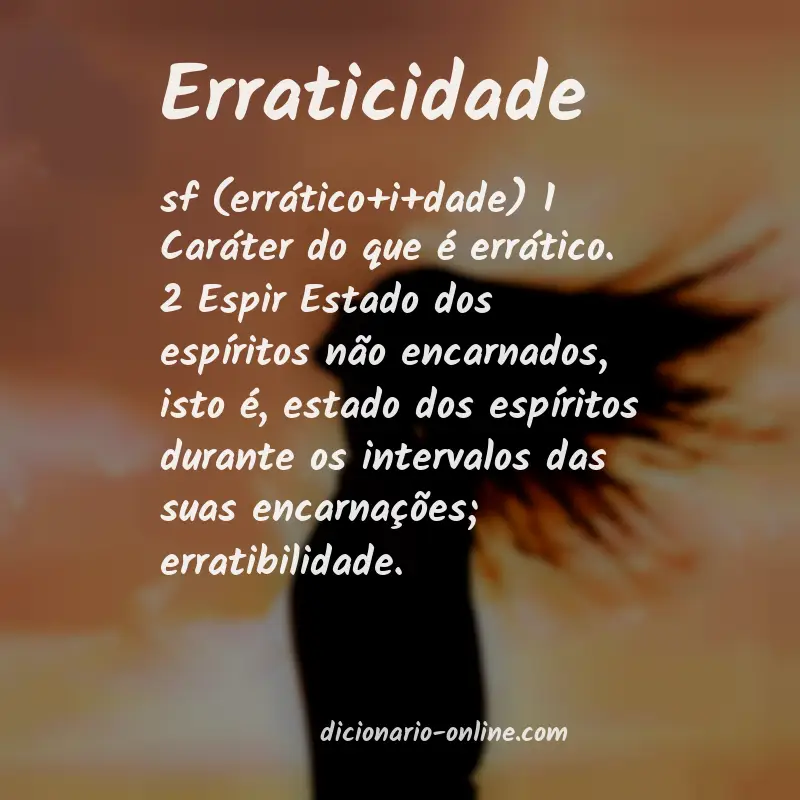 Significado de erraticidade