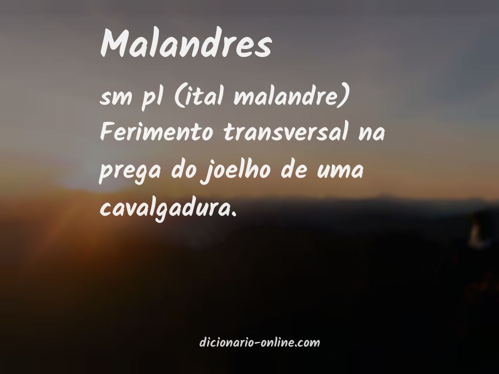 Significado de malandres