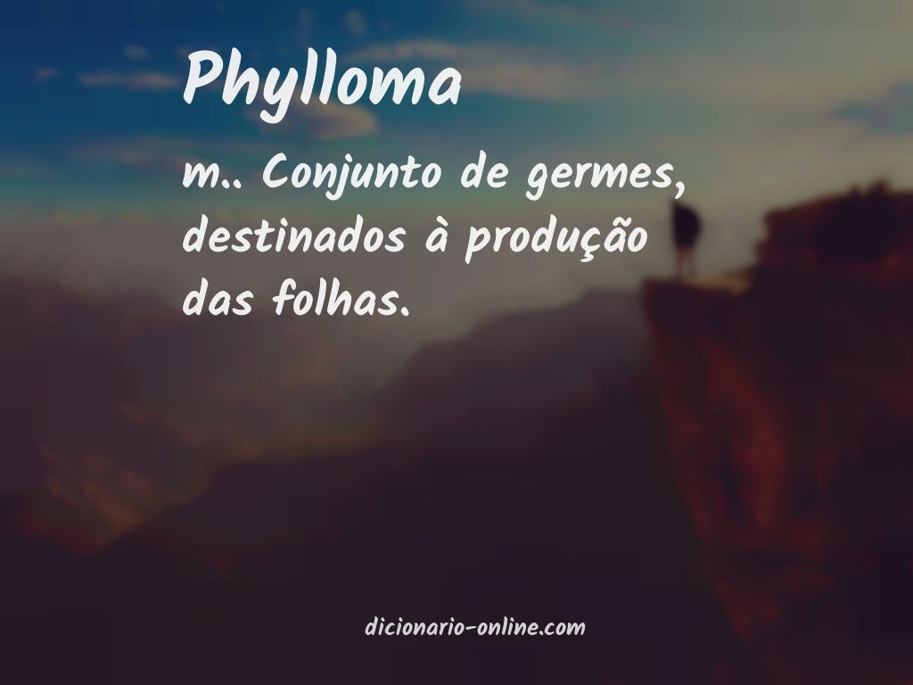 Significado de phylloma