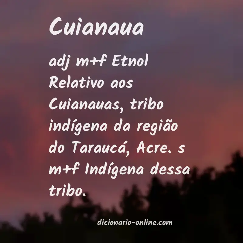 Significado de cuianaua