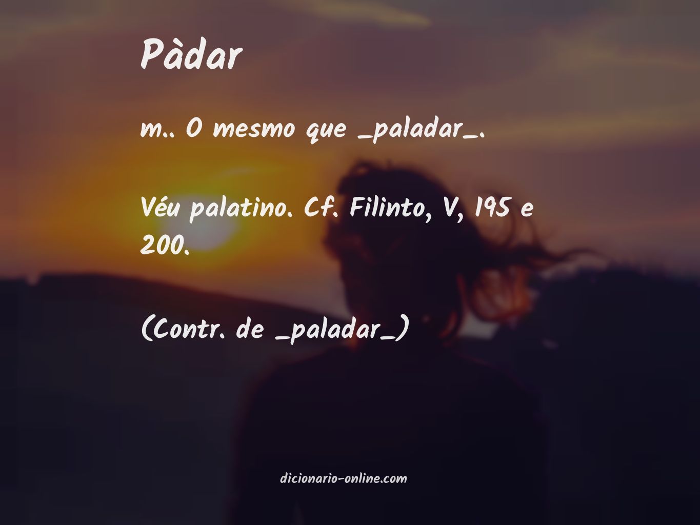 Significado de pàdar