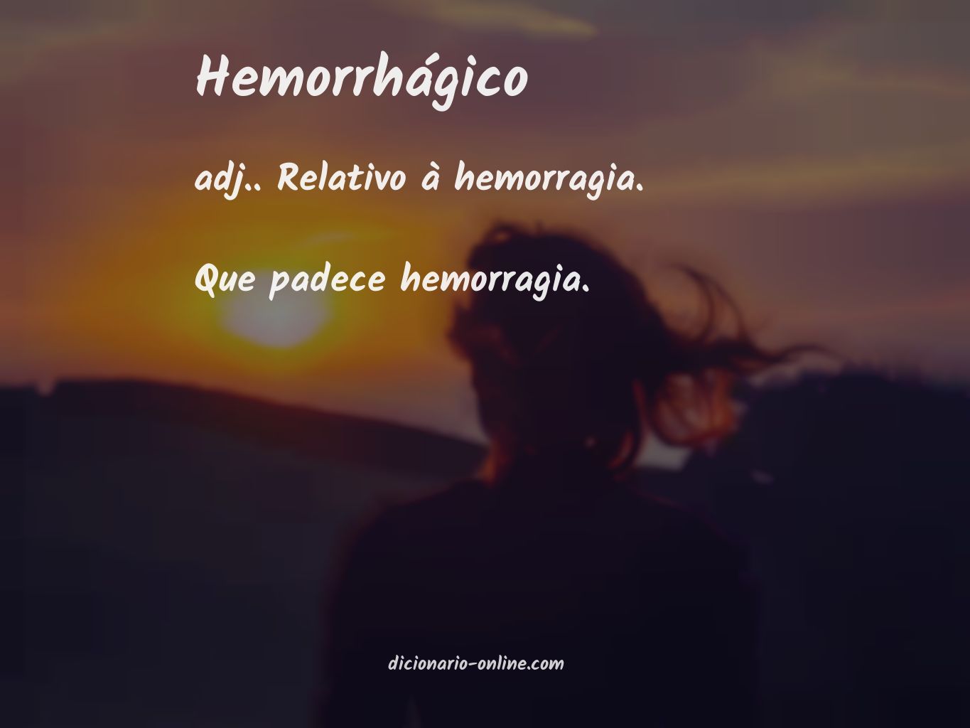 Significado de hemorrhágico