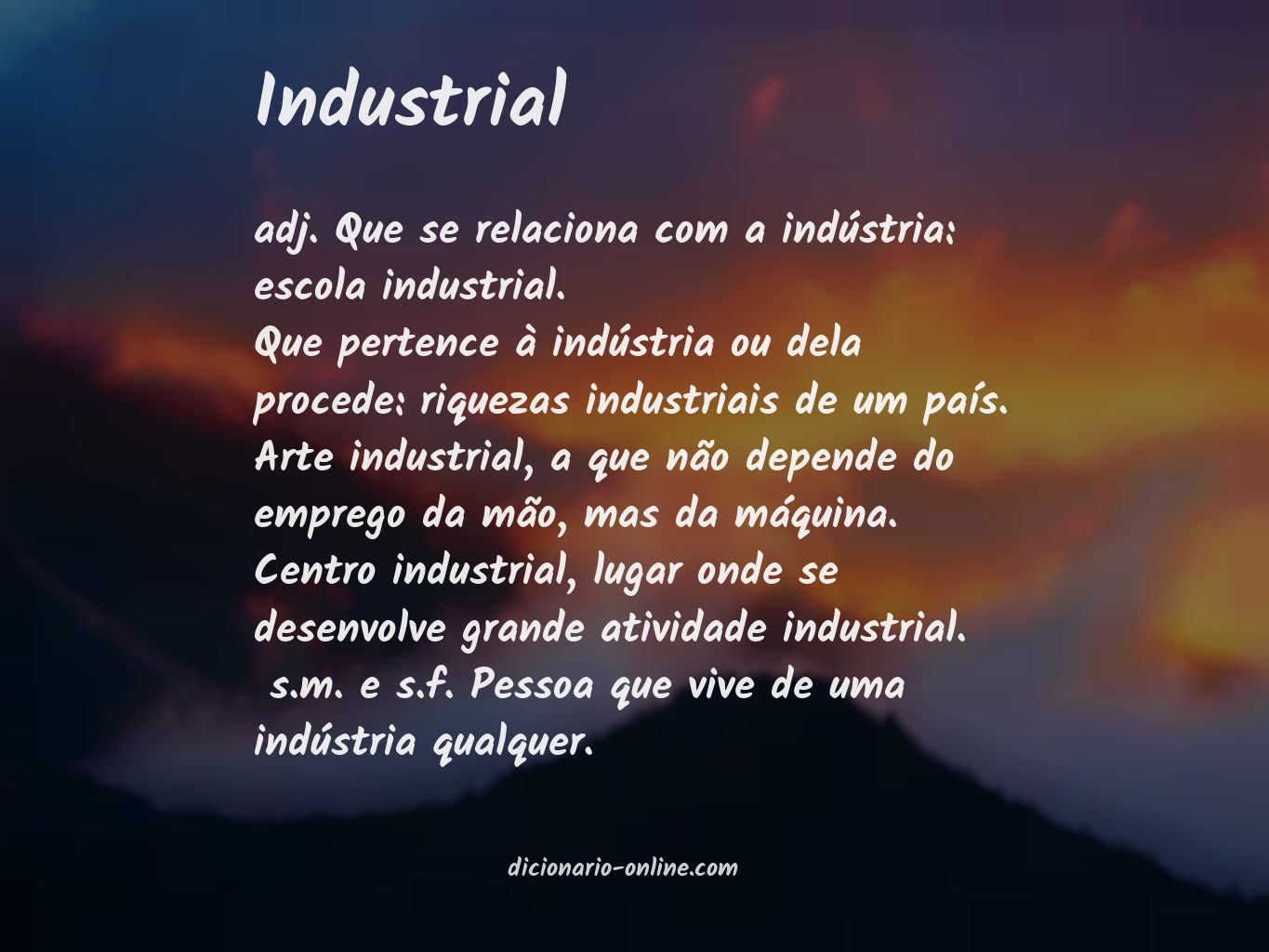 Significado de industrial