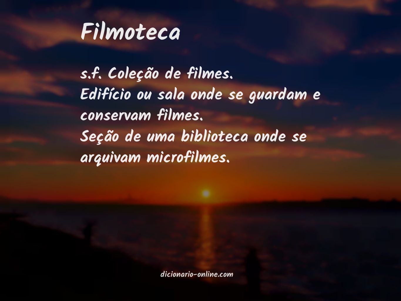 Significado de filmoteca