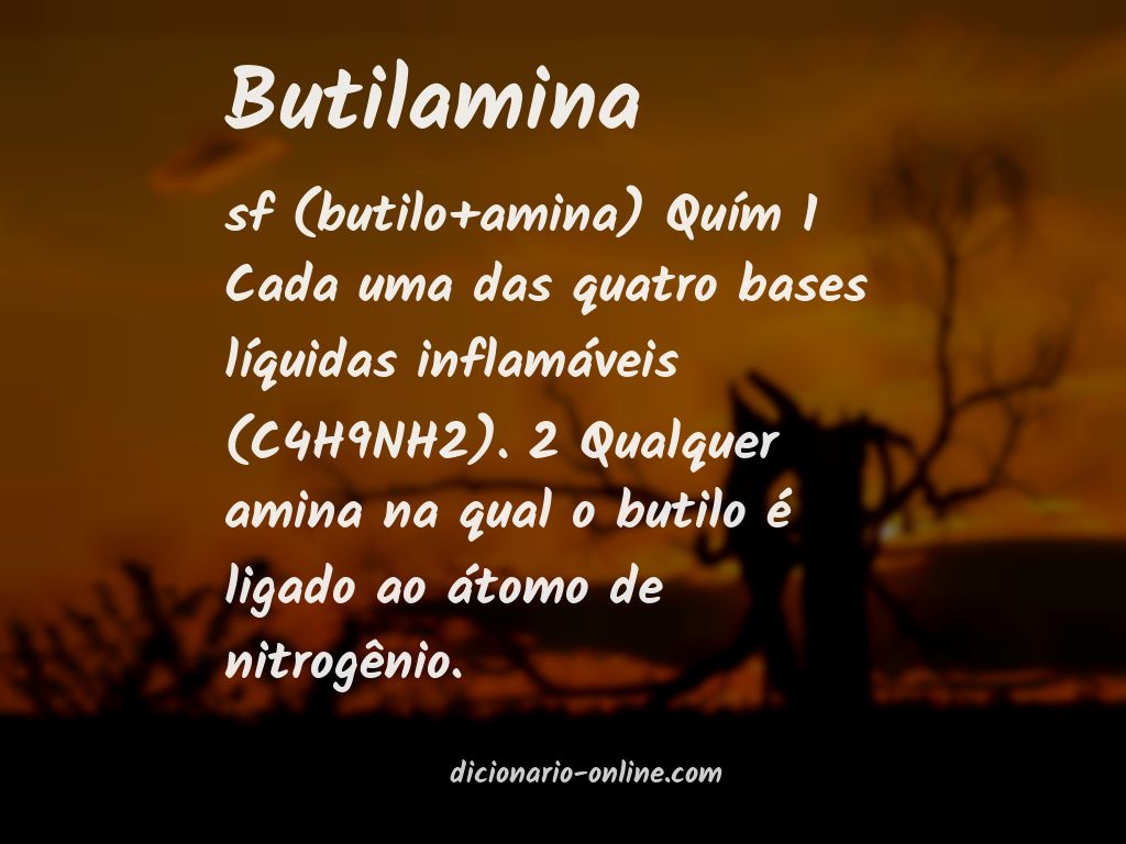 Significado de butilamina
