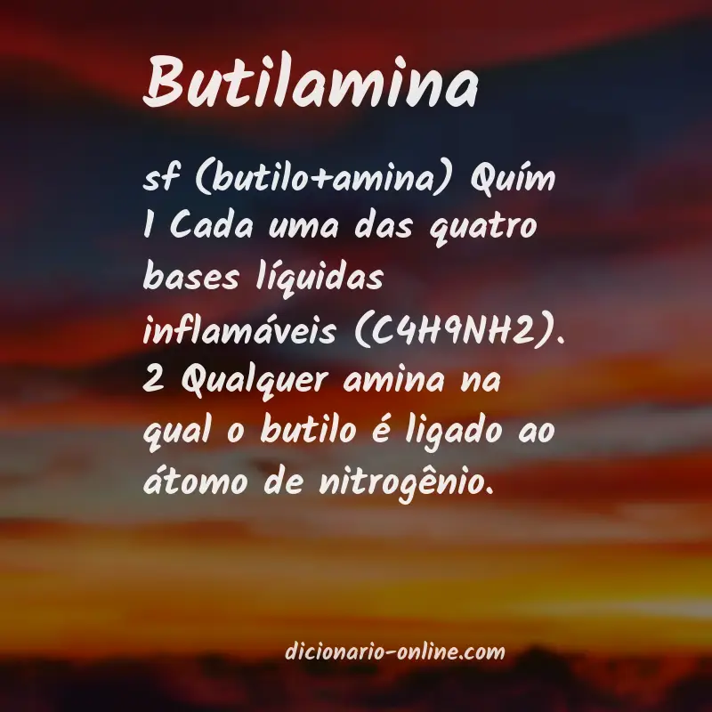 Significado de butilamina