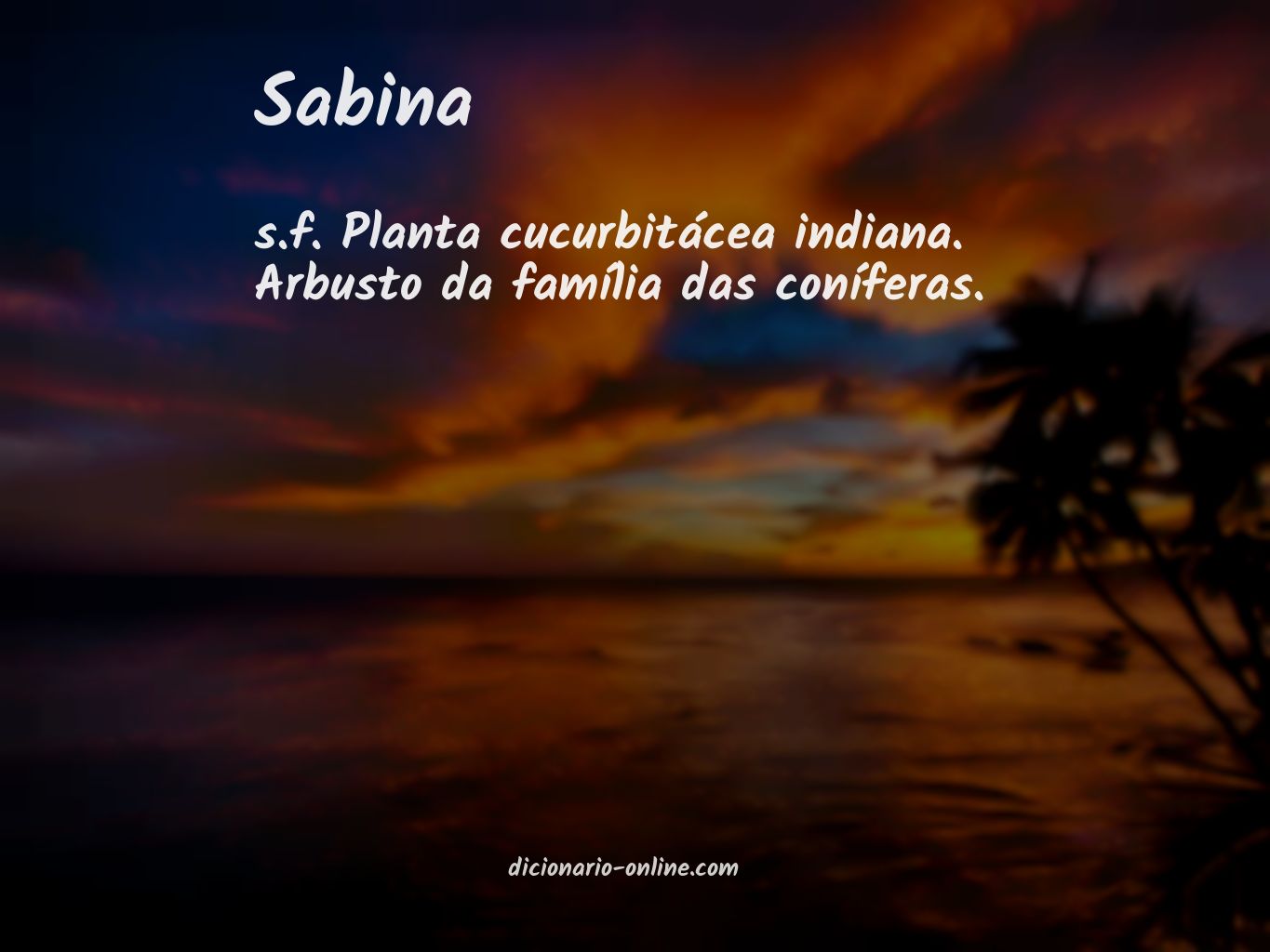 Significado de sabina