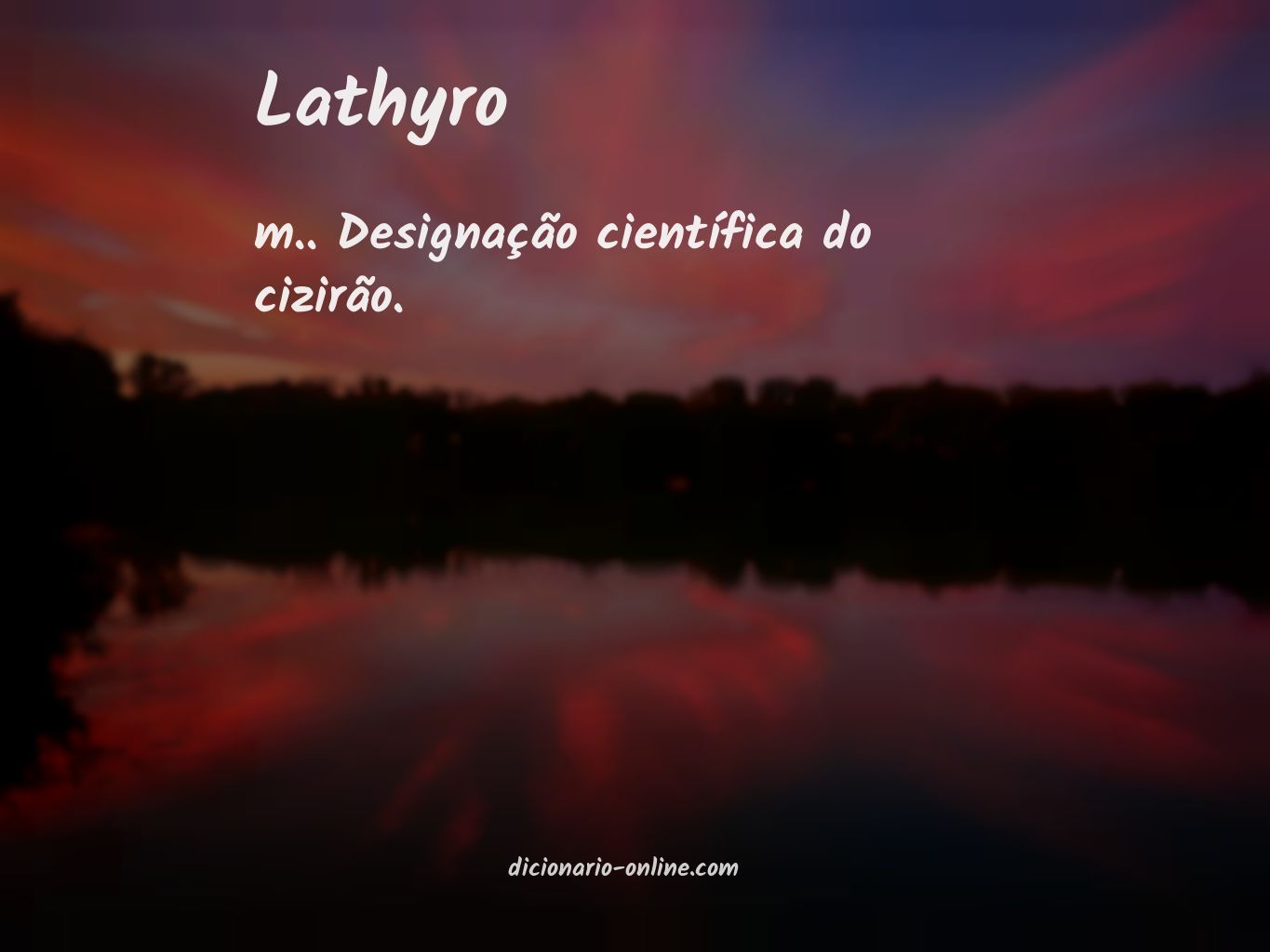 Significado de lathyro