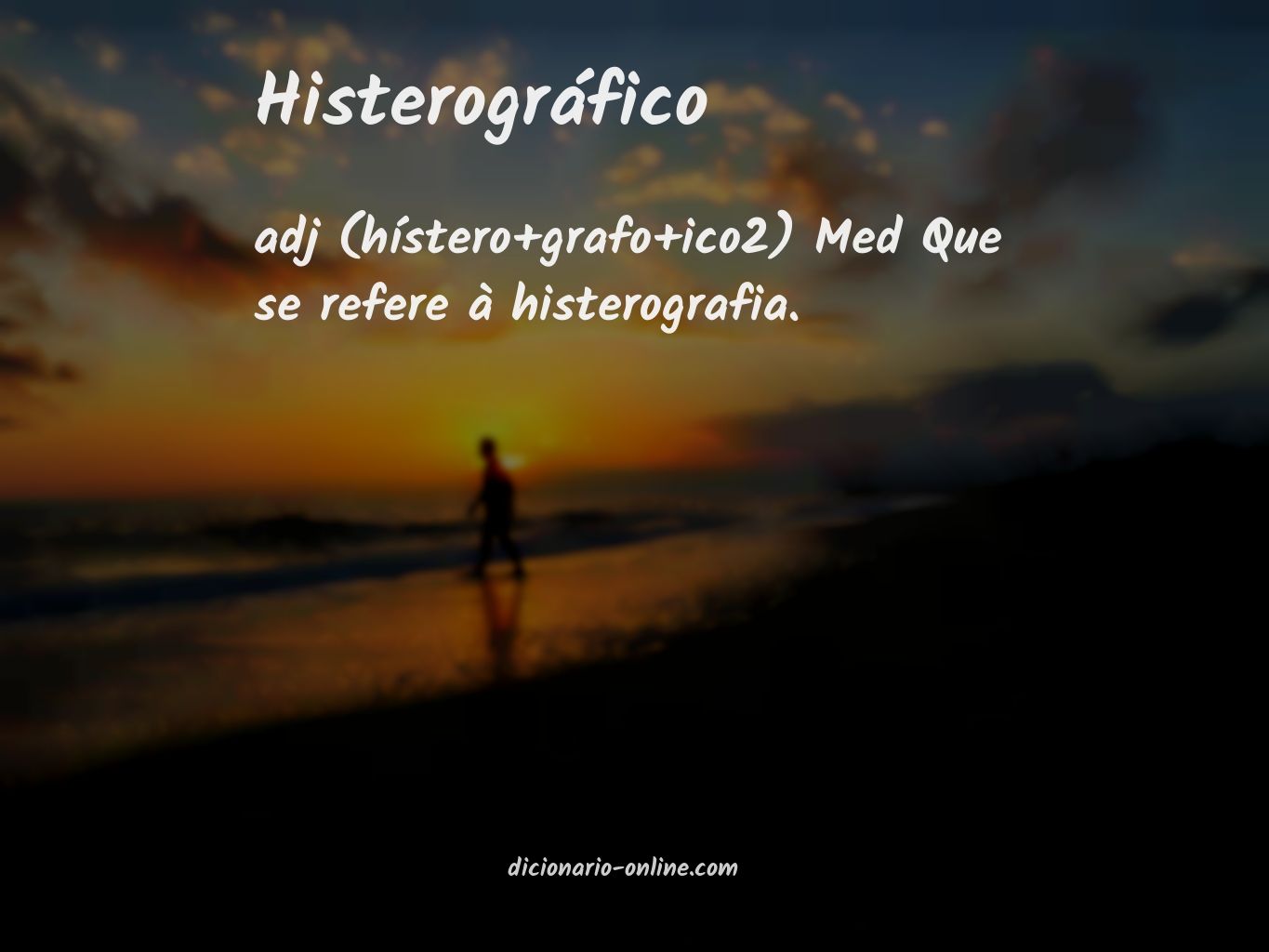 Significado de histerográfico