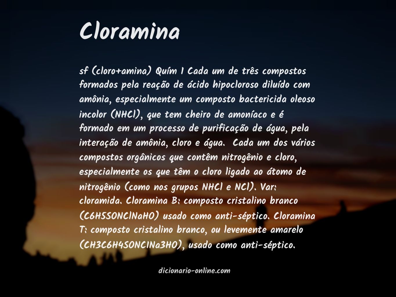Significado de cloramina