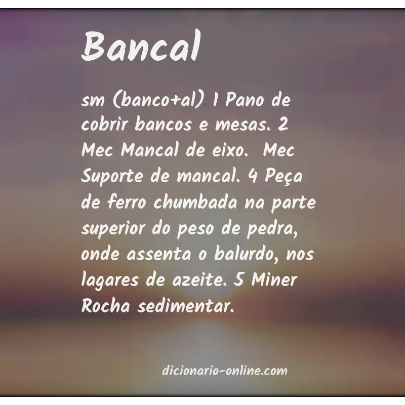 Significado de bancal