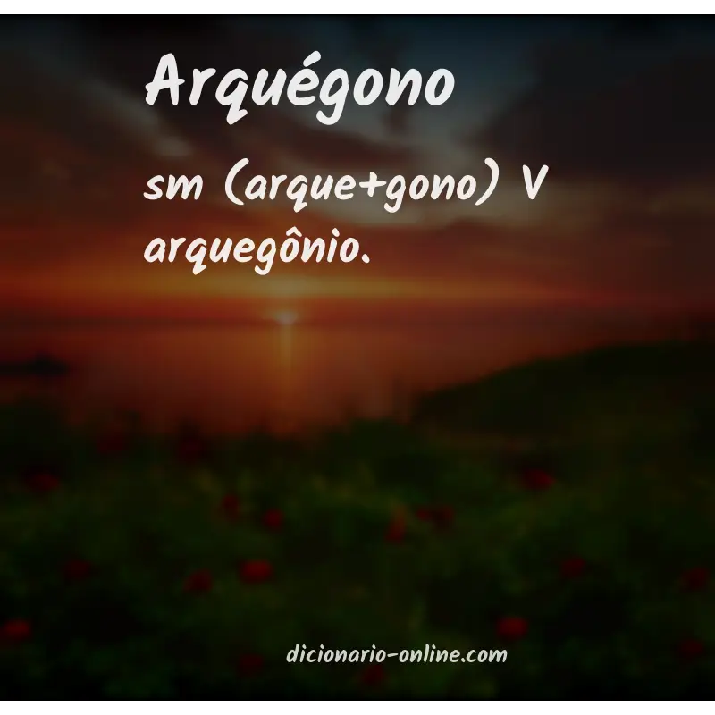 Significado de arquégono