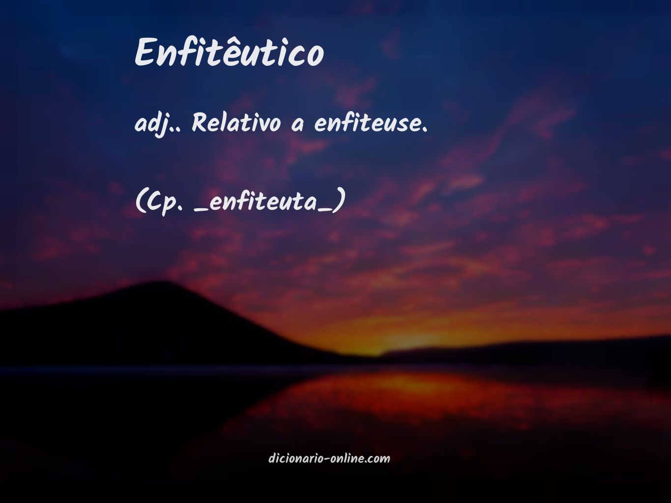 Significado de enfitêutico