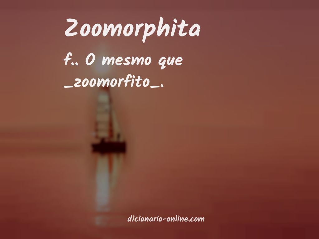 Significado de zoomorphita