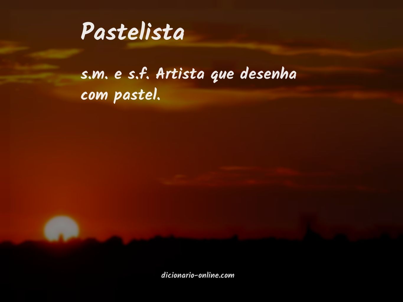 Significado de pastelista