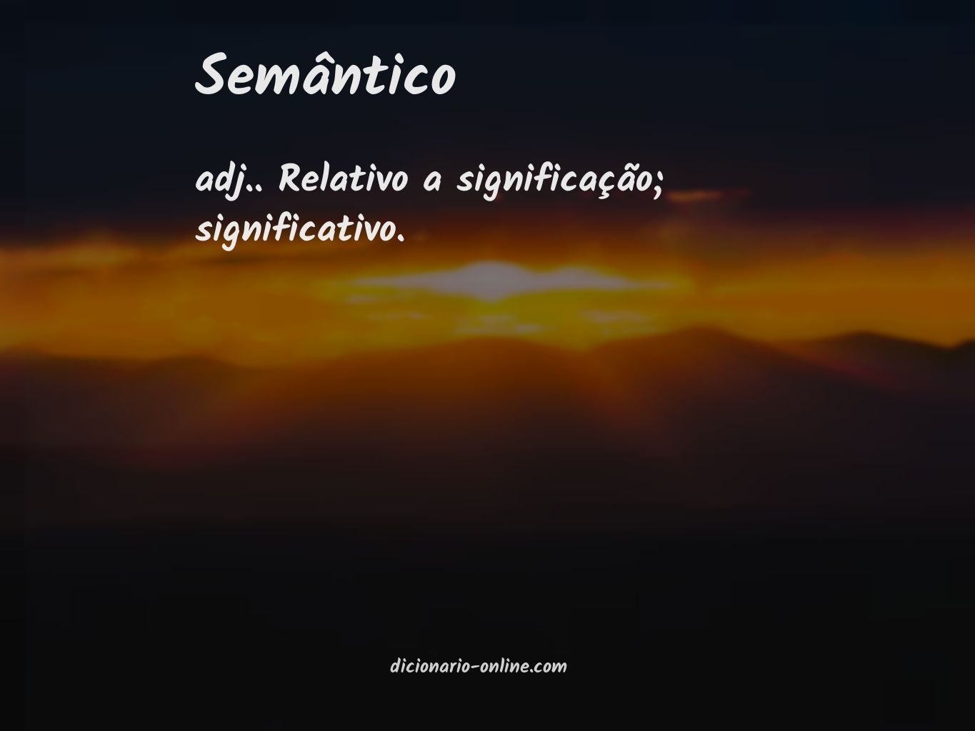 Significado de semântico