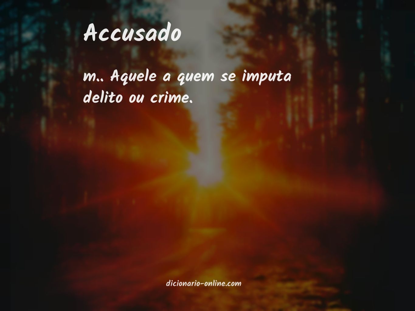 Significado de accusado