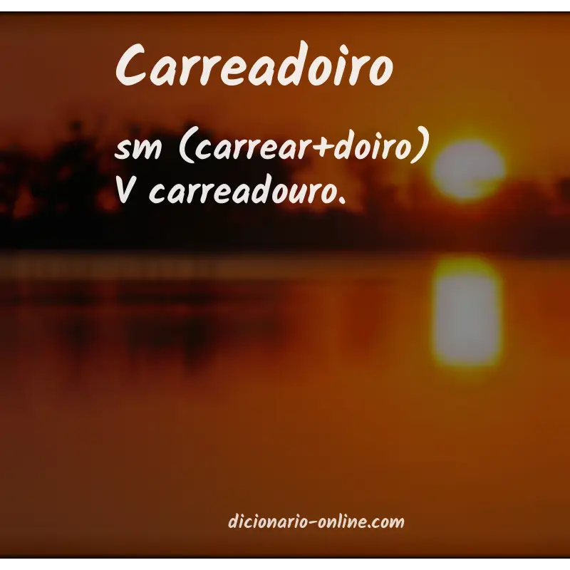Significado de carreadoiro