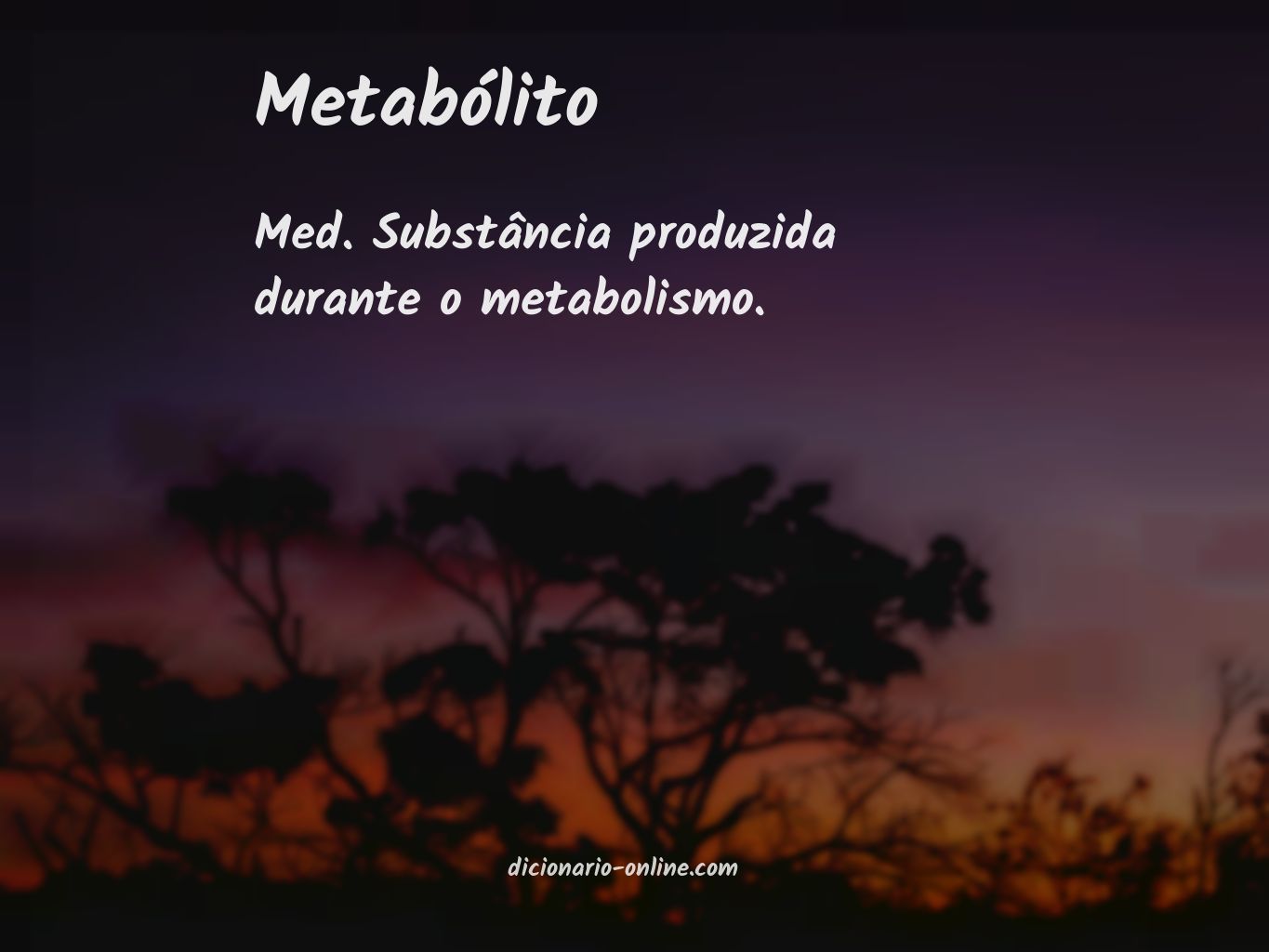 Significado de metabólito