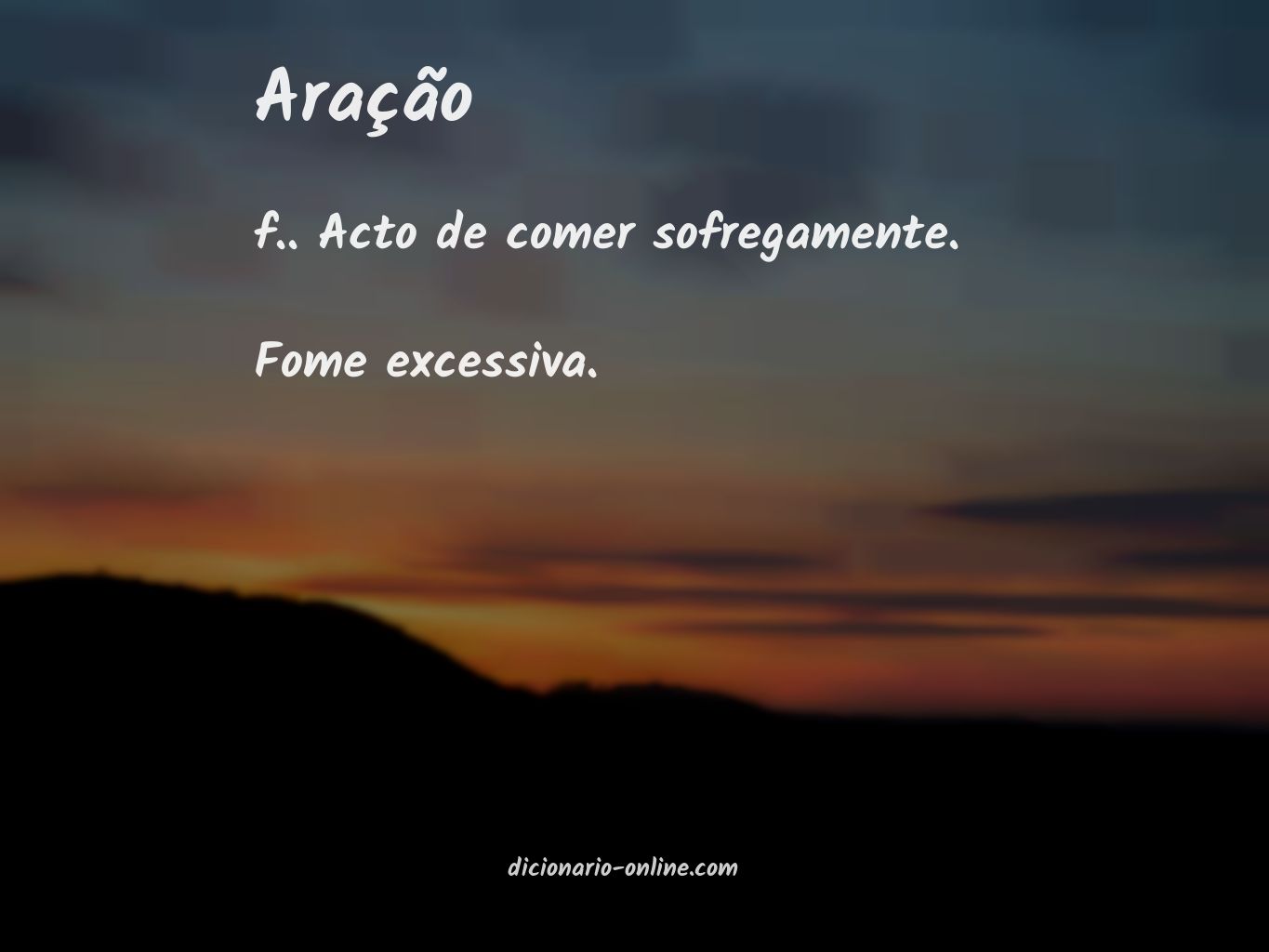 Significado de aração