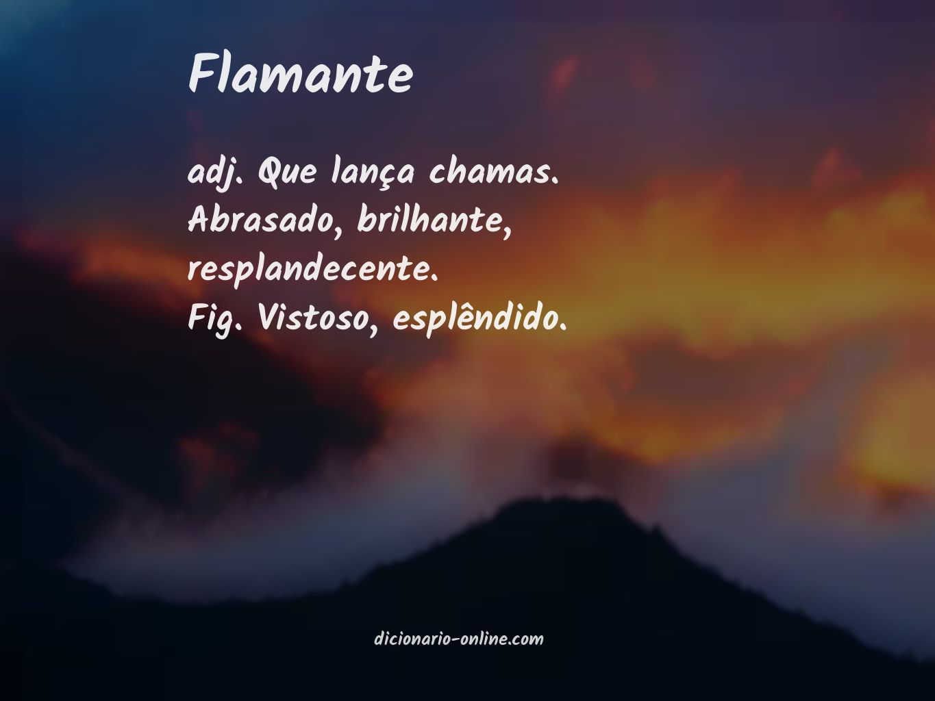 Significado de flamante