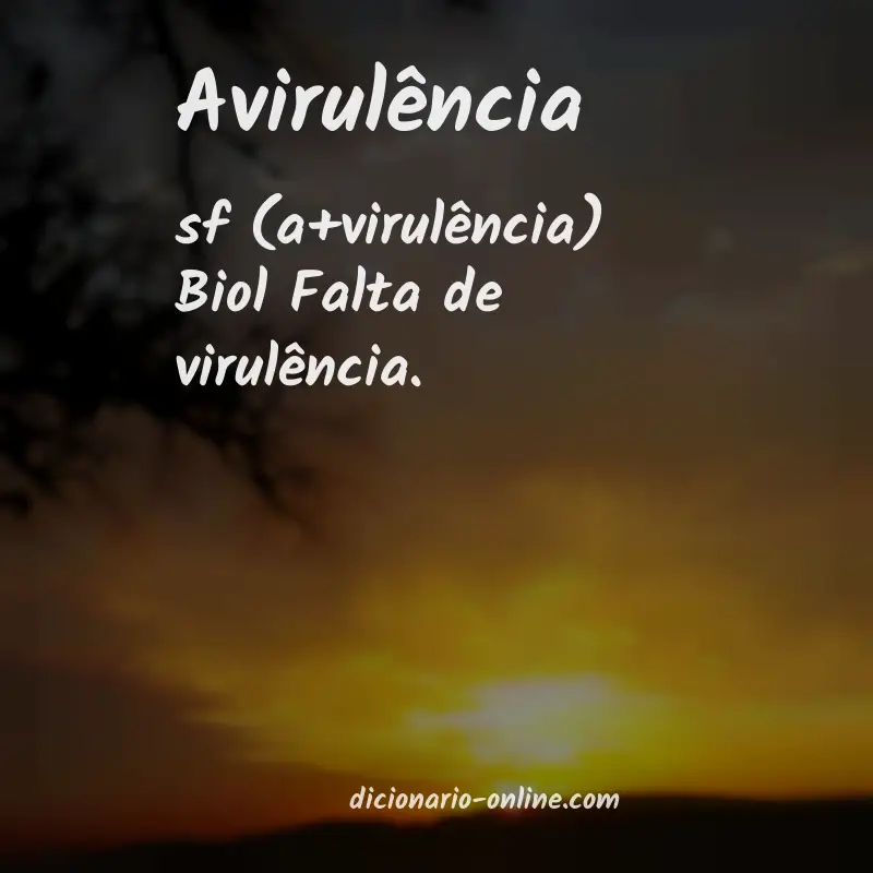 Significado de avirulência