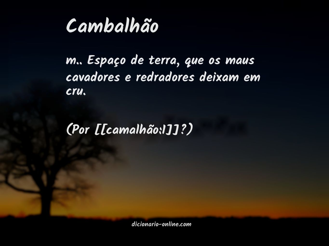 Significado de cambalhão