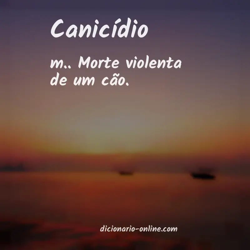 Significado de canicídio