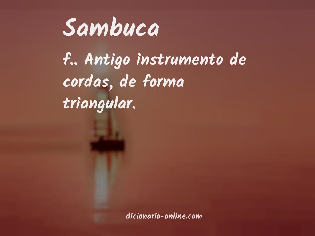 Significado de sambuca