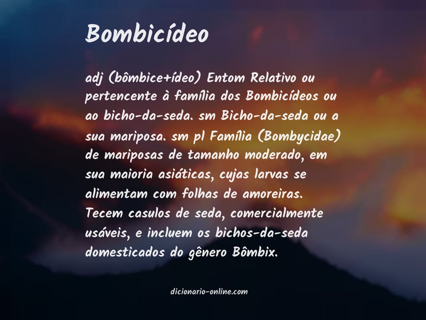 Significado de bombicídeo