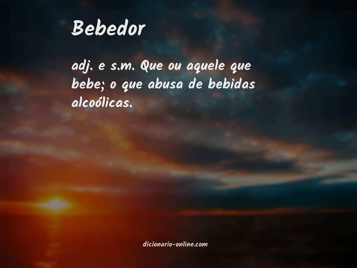 Significado de bebedor