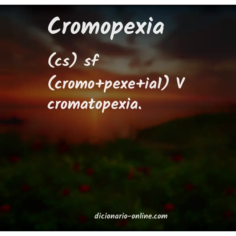 Significado de cromopexia