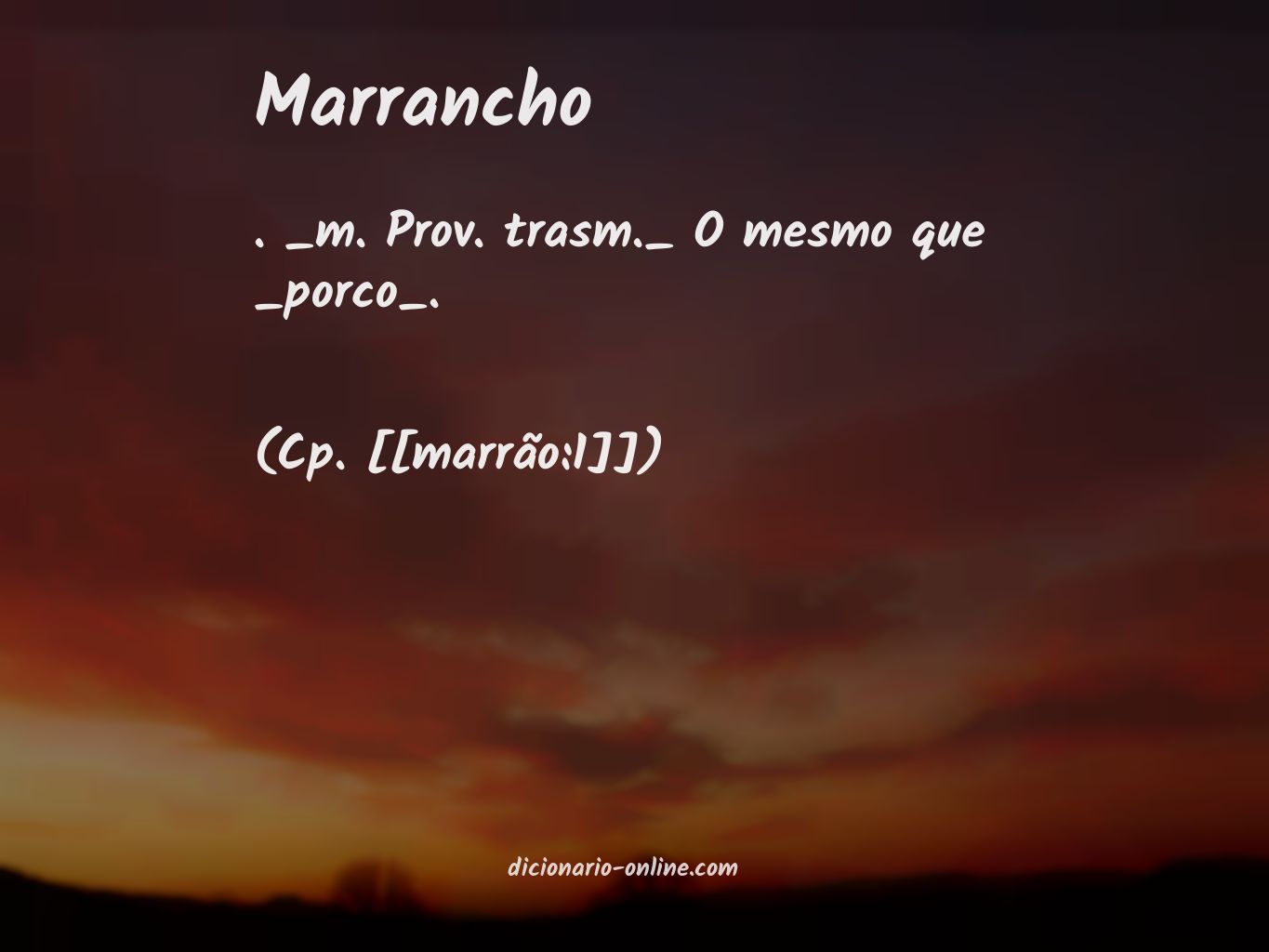 Significado de marrancho