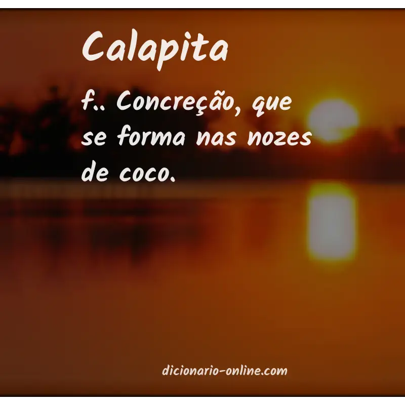 Significado de calapita