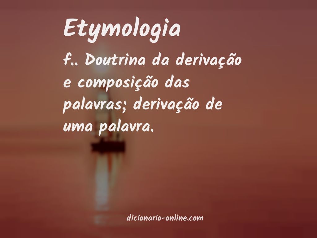 Significado de etymologia