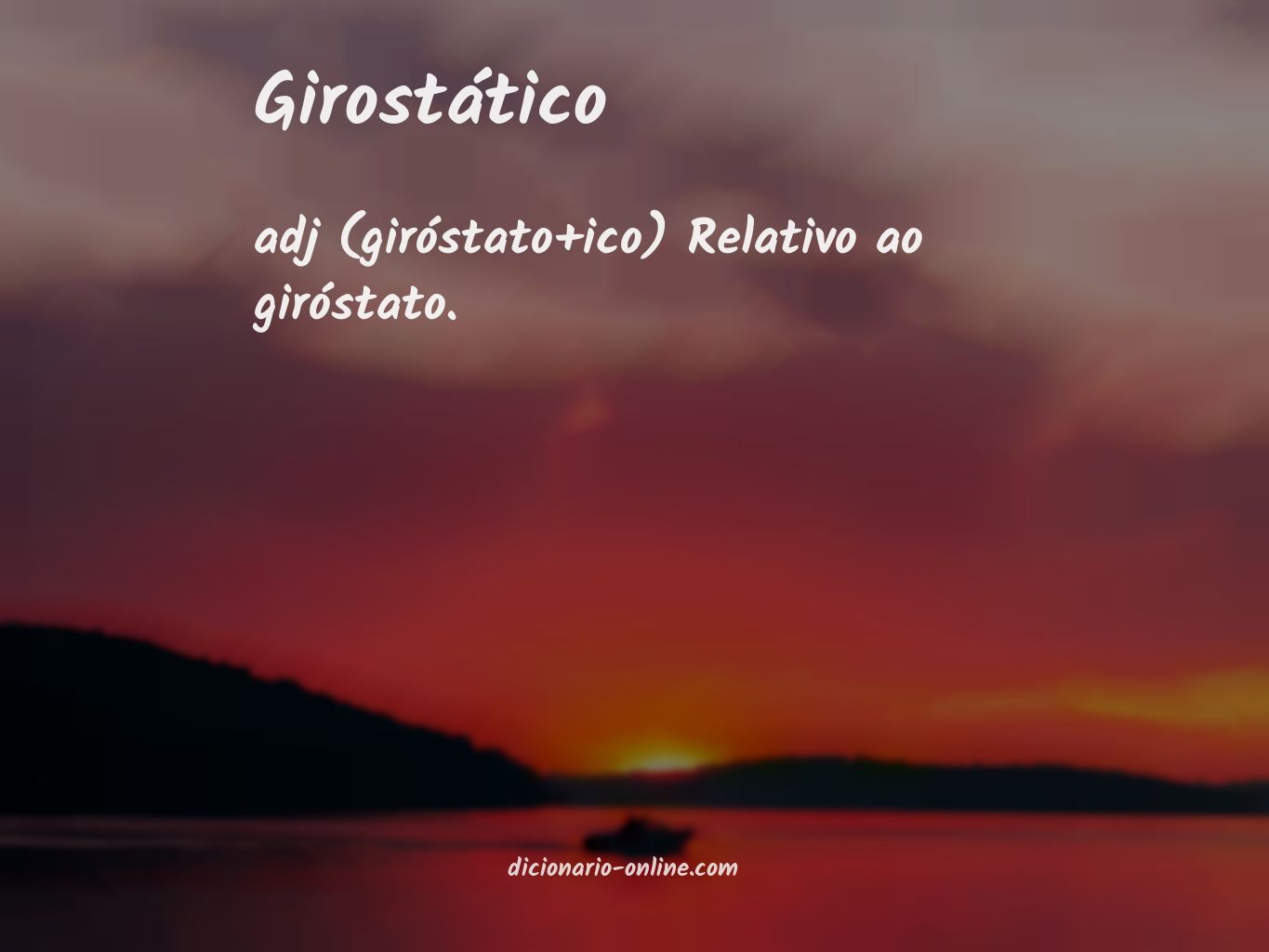 Significado de girostático