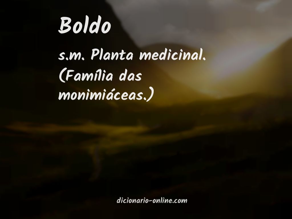 Significado de boldo