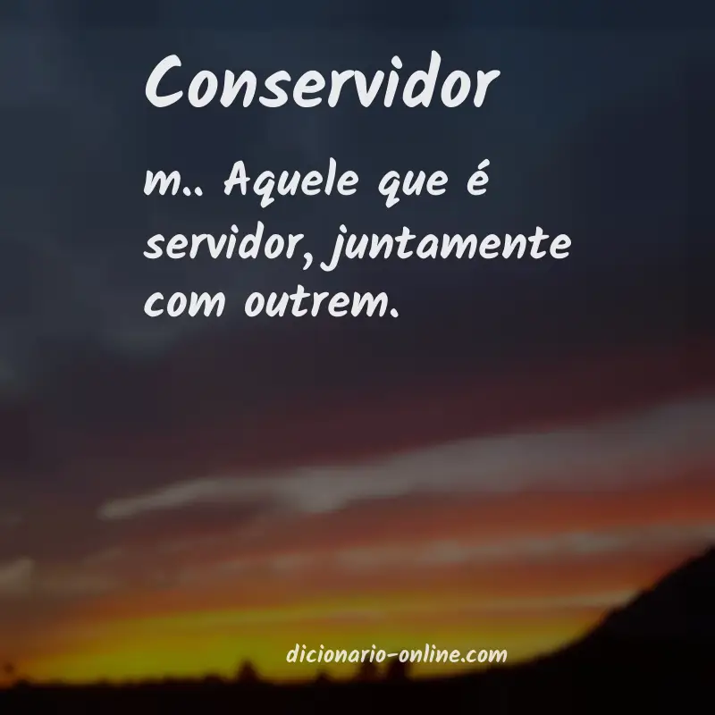 Significado de conservidor