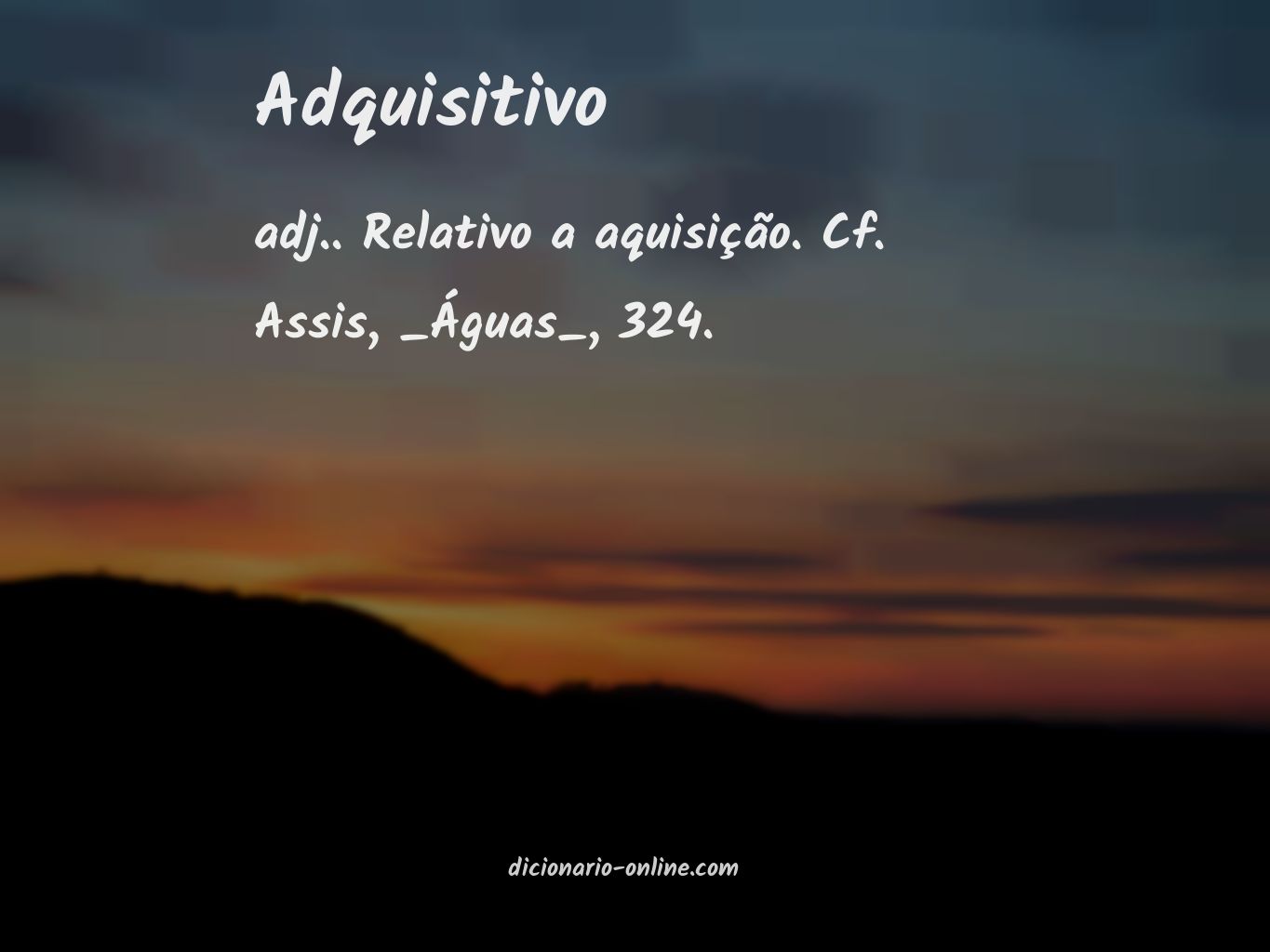 Significado de adquisitivo