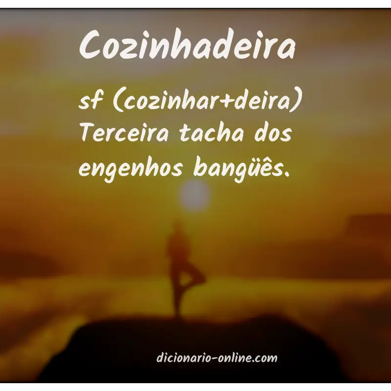 Significado de cozinhadeira