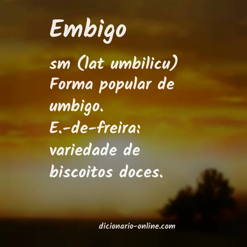 Significado de embigo