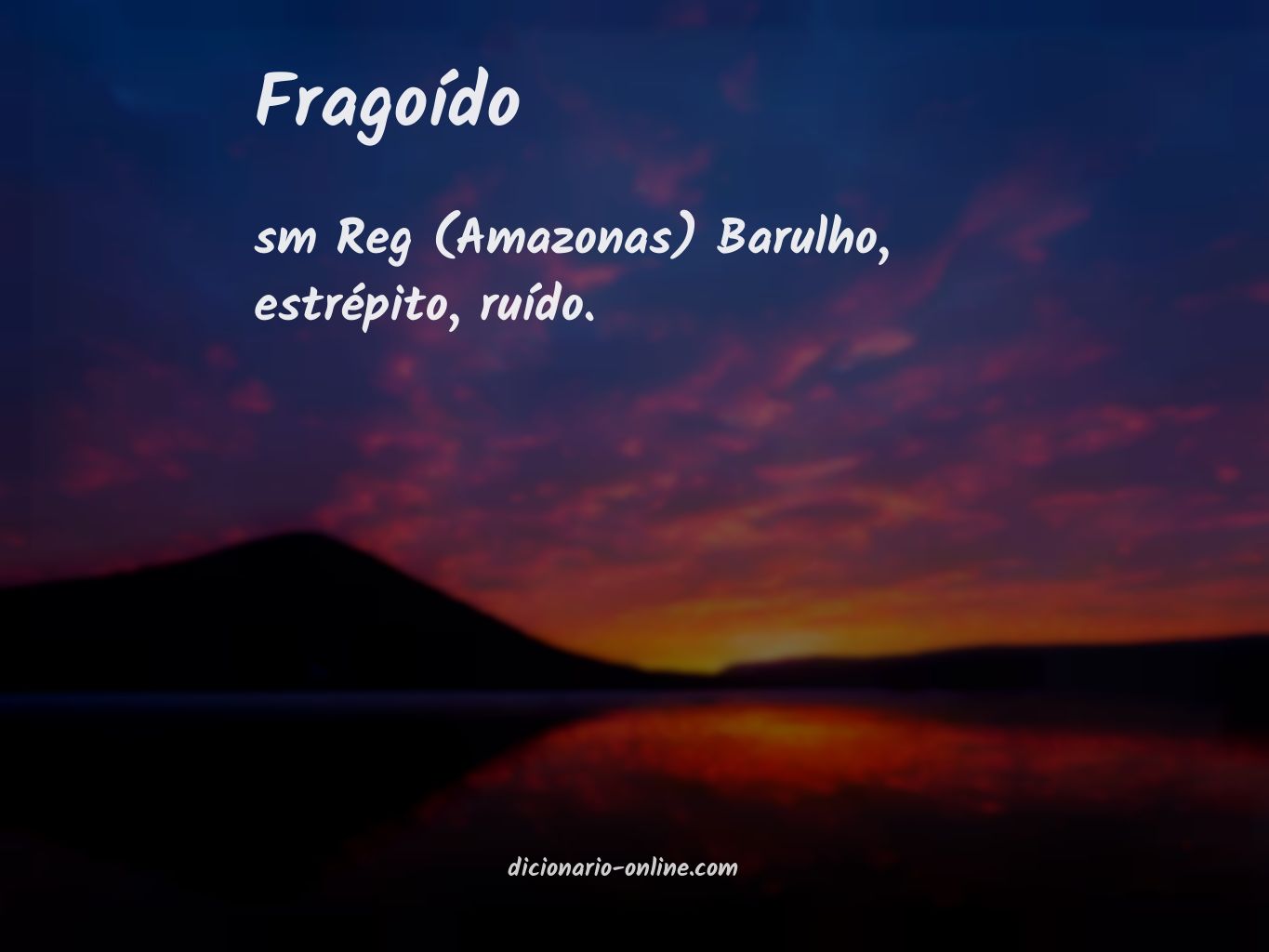 Significado de fragoído