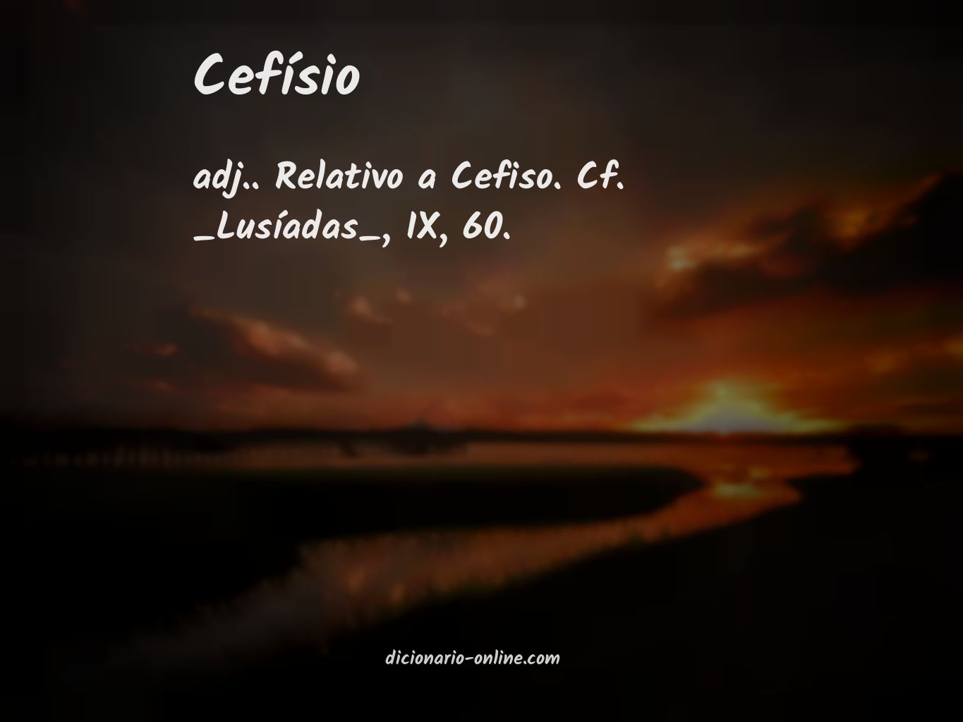 Significado de cefísio