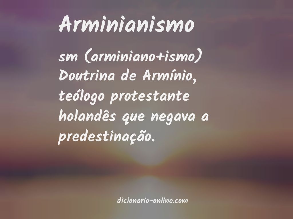 Significado de arminianismo
