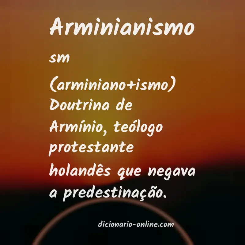 Significado de arminianismo