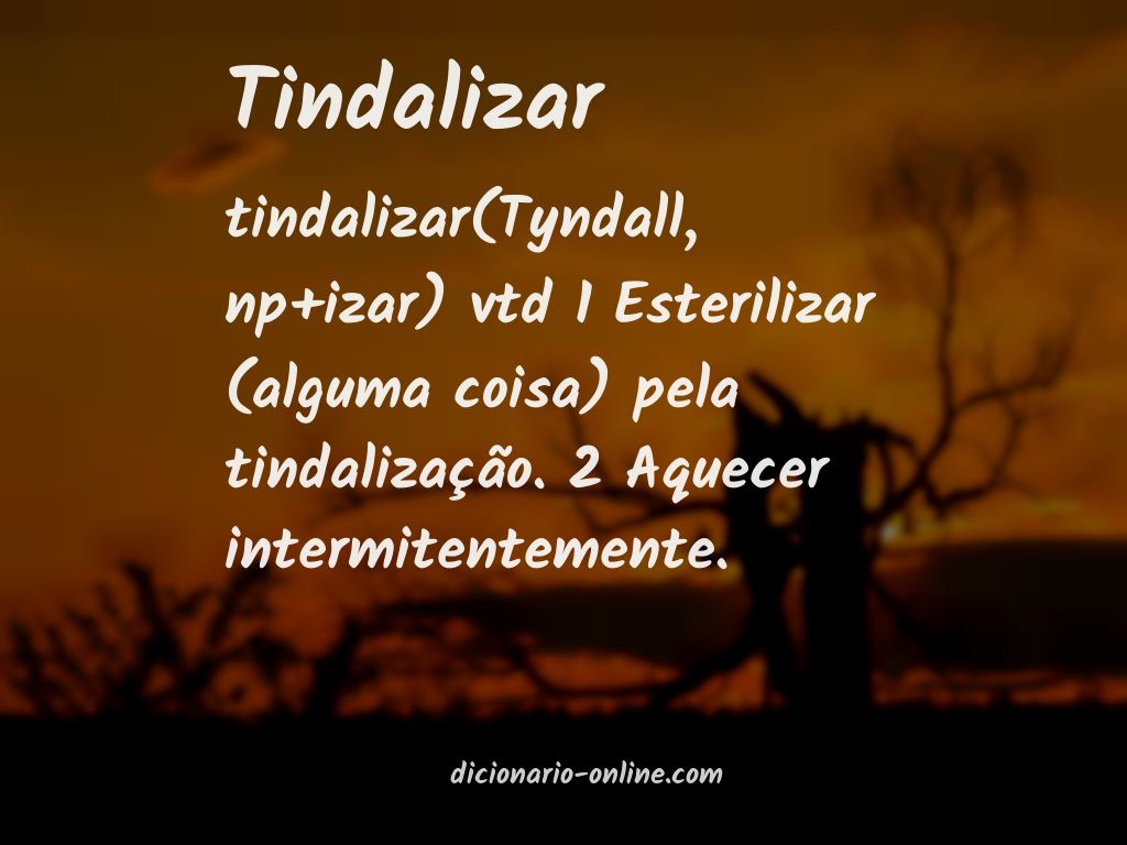 Significado de tindalizar