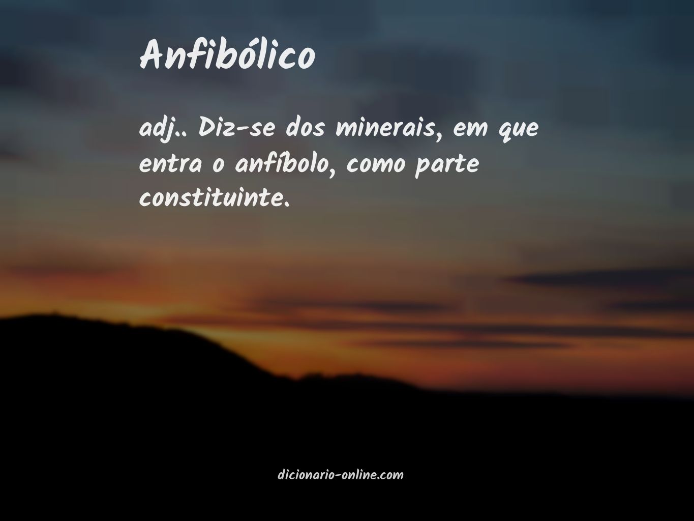 Significado de anfibólico