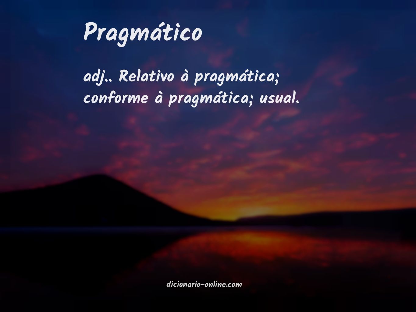 Significado de pragmático