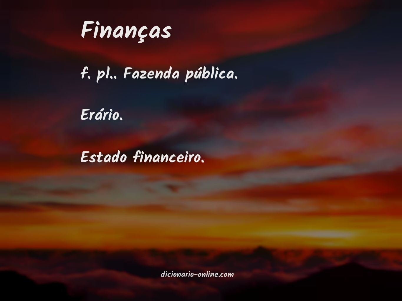 Significado de finanças